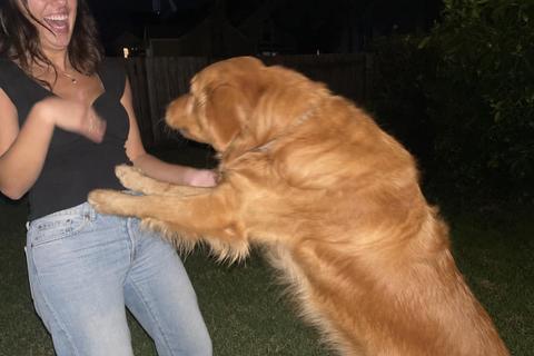 Charlie with their human